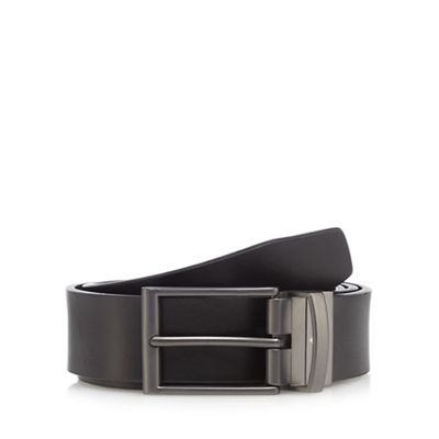 Jeff Banks Brown and black reversible leather belt